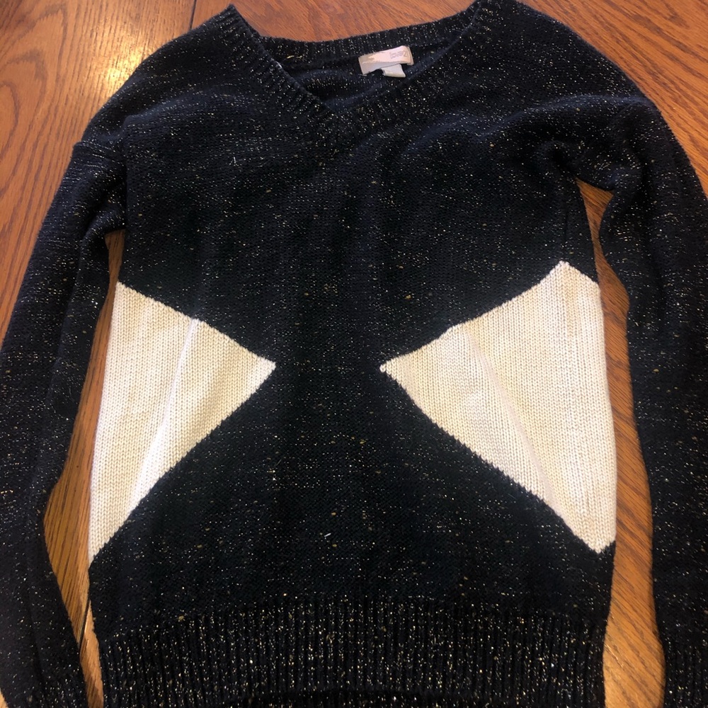 Black and white sweater
